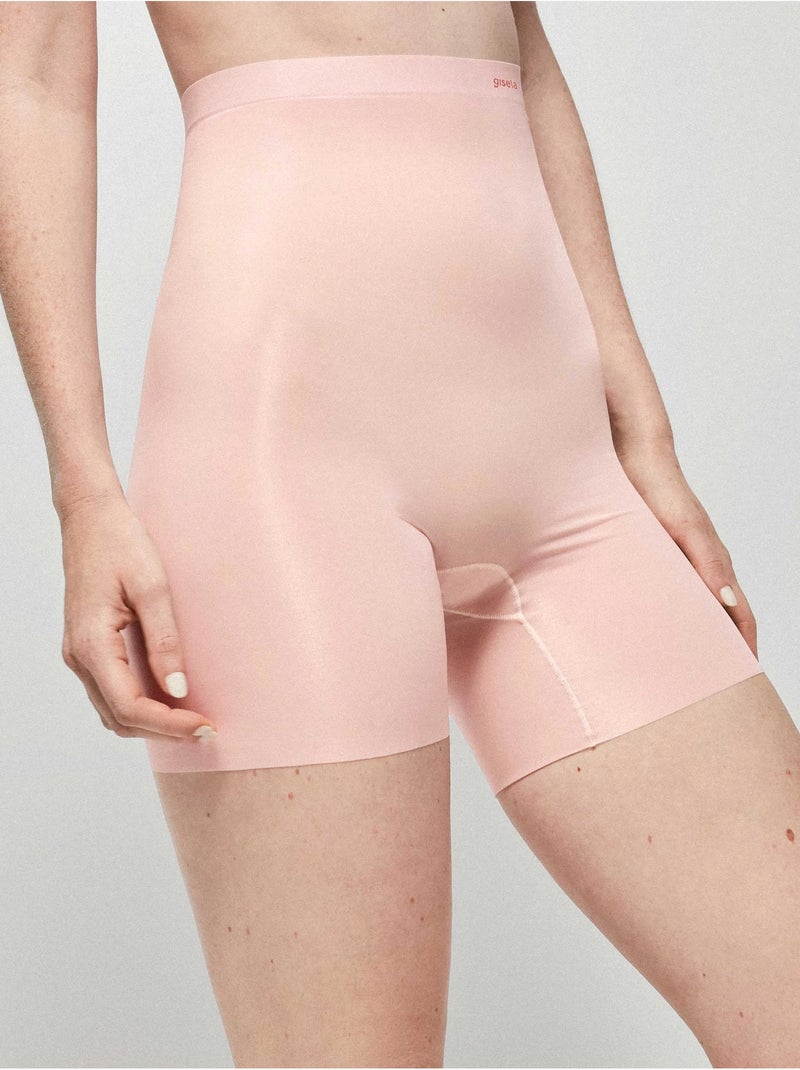 Pantalon modelant avec finitions thermofusées et coupe laser Rose - Kiabi