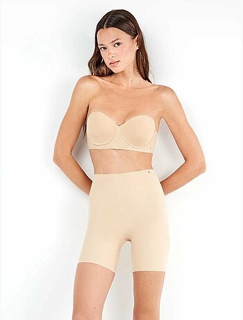Pantalon modelant et enveloppant en tissu microfibre