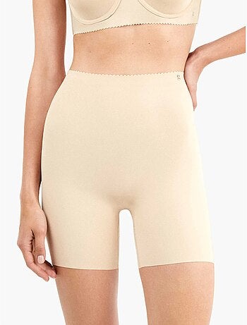 Pantalon modelant et enveloppant en tissu microfibre