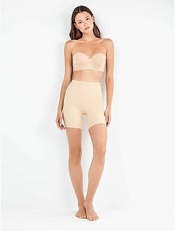 Pantalon modelant et enveloppant en tissu microfibre