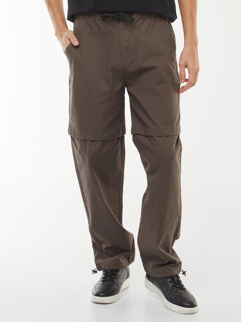Pantalon modulable 2 en 1 - Short Kaki - Kiabi