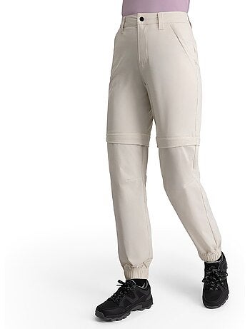 Pantalon modulable randonnée femme randonnée femme mistral sand