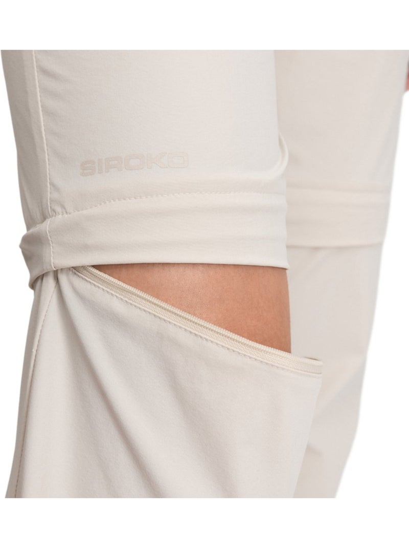 Pantalon modulable randonnée femme randonnée femme mistral sand Beige - Kiabi