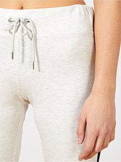 Pantalon molleton bandes côtés - Kiabi