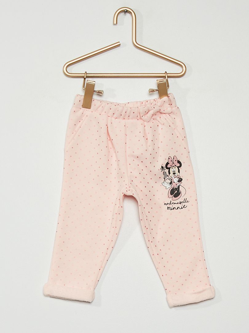 Pantalon molleton bébé fille rose - Kiabi