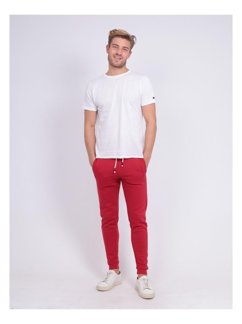 Pantalon molleton CAMDY Rouge - Kiabi