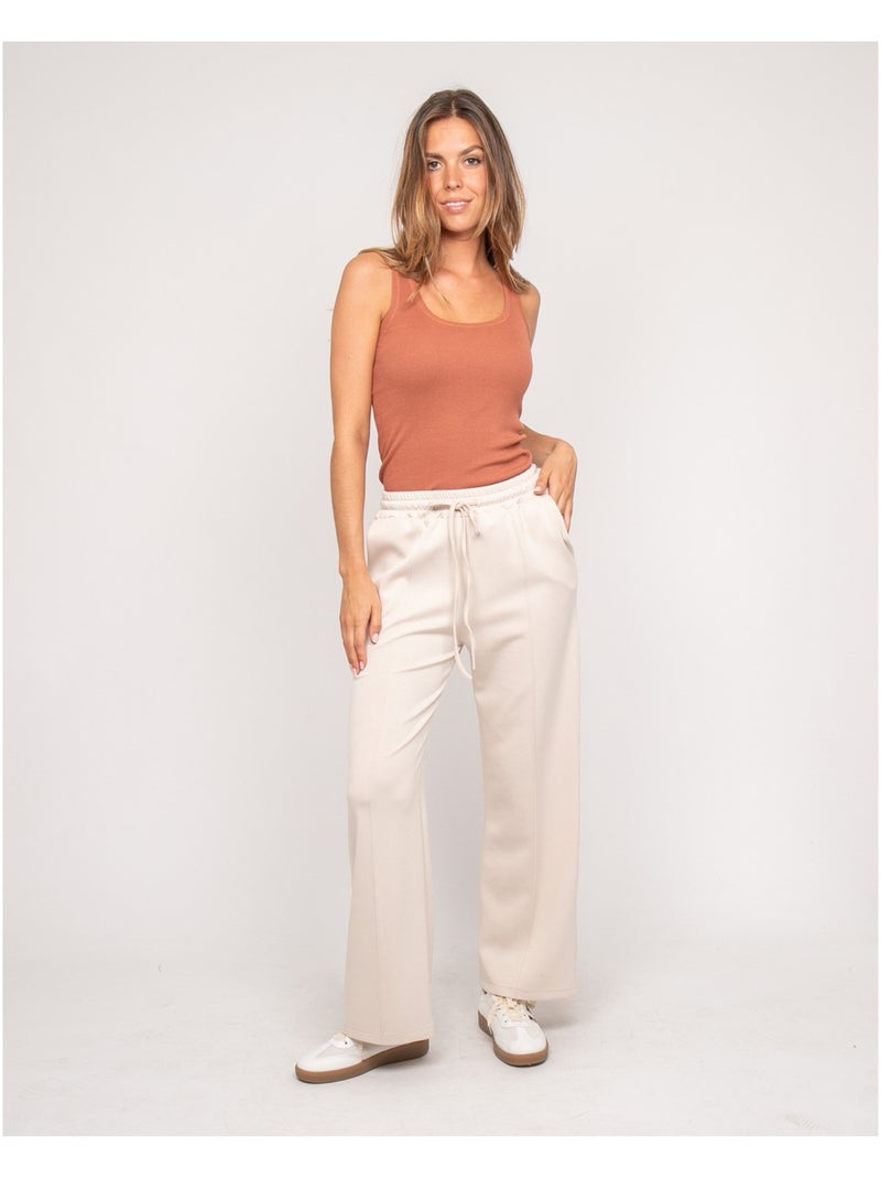 Pantalon molleton EPINELLE Beige - Kiabi