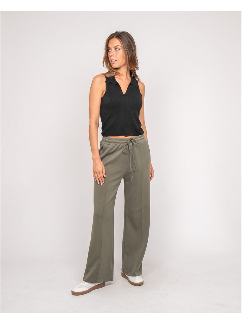 Pantalon molleton EPINELLE Kaki - Kiabi