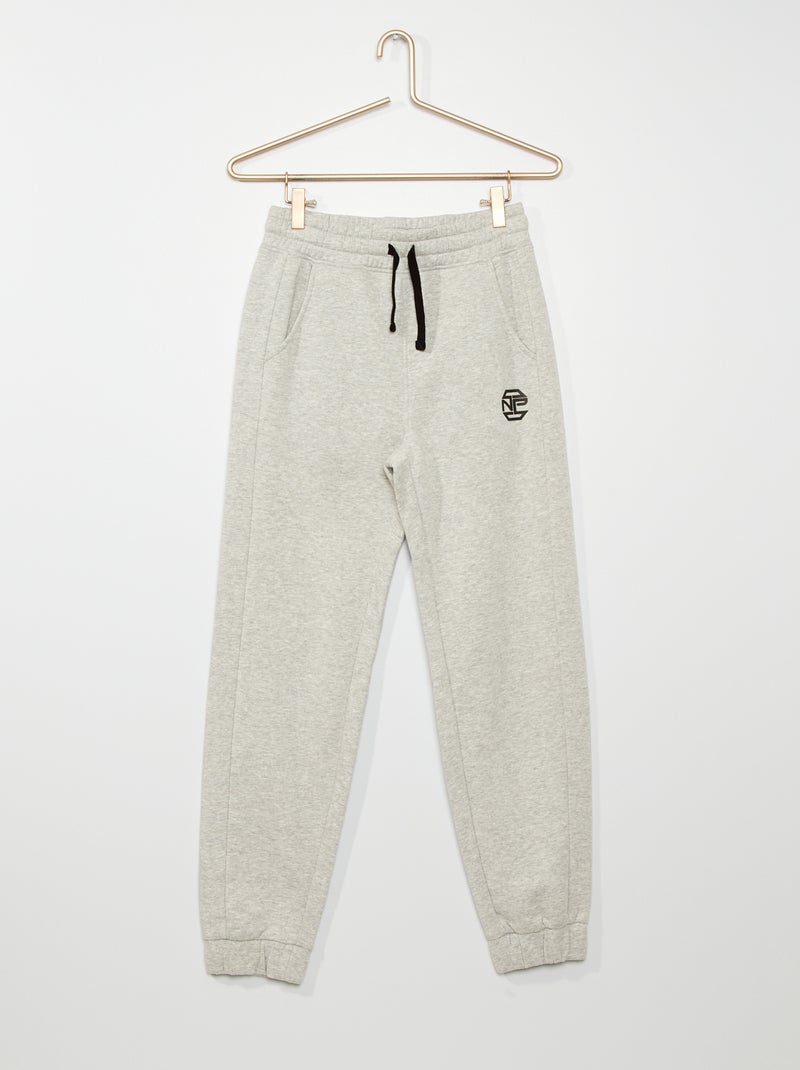 Pantalon molleton gris - Kiabi