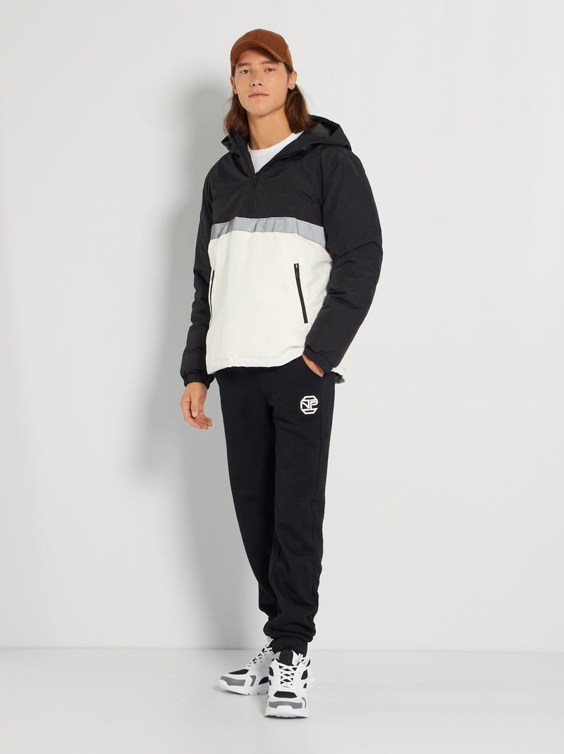 Pantalon molleton noir - Kiabi