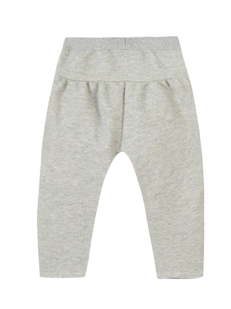 Pantalon Molleton Oeko-tex  Avec Élastique Brillant 'miniman' Gris clair - Kiabi