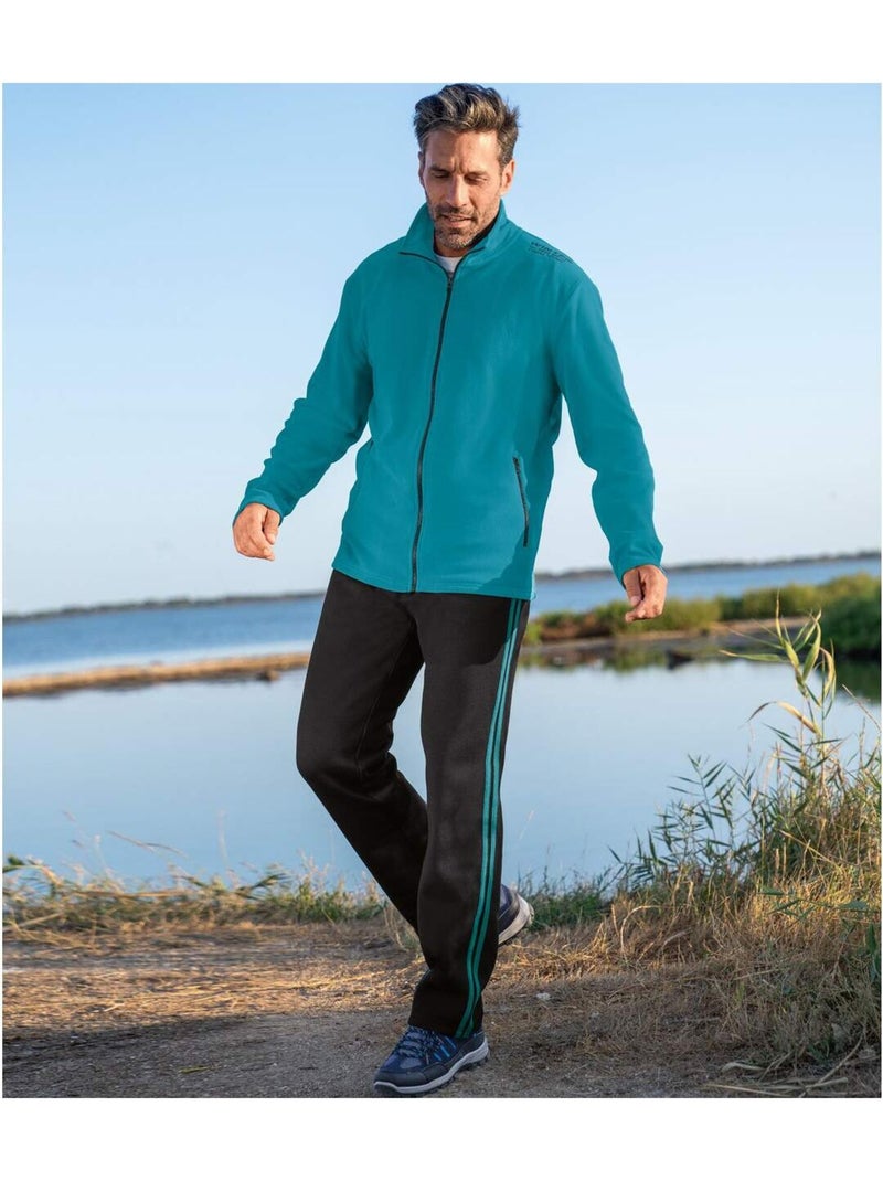 Pantalon Molleton Sport et Détente  - ATLAS FOR MEN Noir - Kiabi