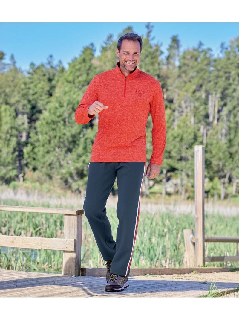 Pantalon molleton sporting   - atlas for men Bleu marine - Kiabi