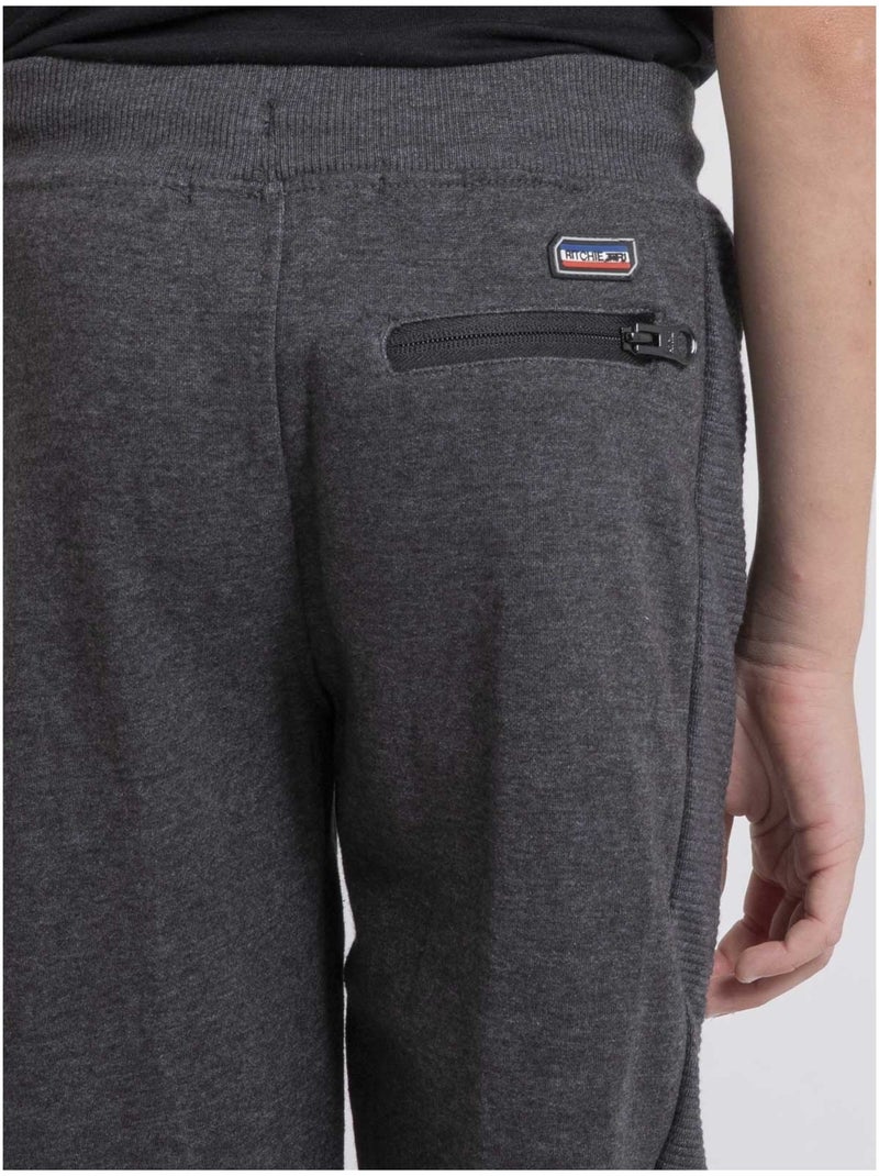 Pantalon molleton VERCOUT garçon Gris foncé - Kiabi