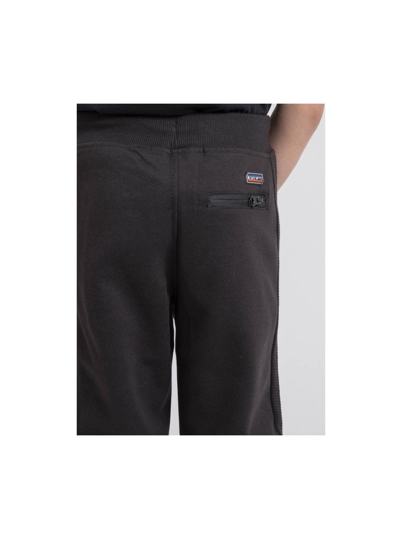 Pantalon molleton VERCOUT garçon Noir - Kiabi