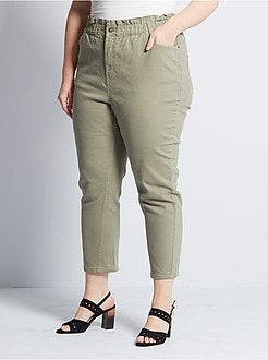 Pantalon mom taille haute - Kiabi