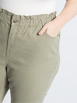 Pantalon mom taille haute - Kiabi