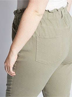 Pantalon mom taille haute - Kiabi