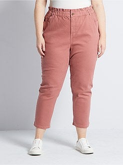 Pantalon mom taille haute - Kiabi