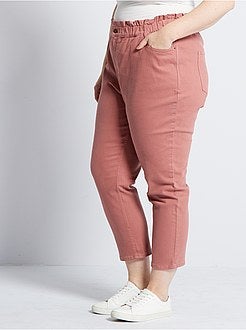 Pantalon mom taille haute - Kiabi