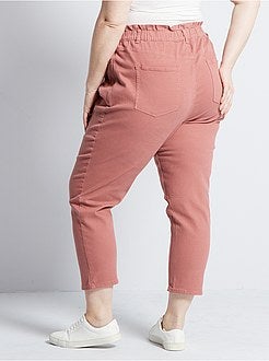 Pantalon mom taille haute - Kiabi