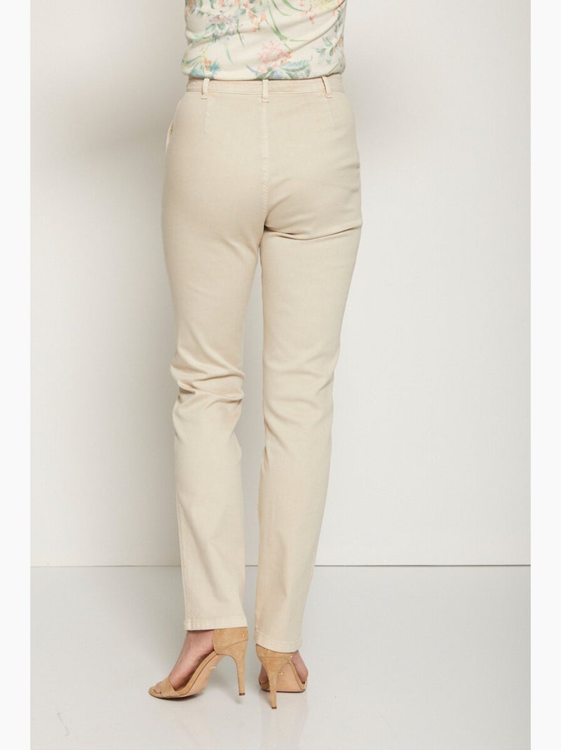 Pantalon MORPHOSTYLE tissu stretch - Afibel Beige - Kiabi
