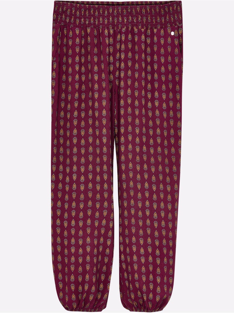 Pantalon Motif Imprimé - Taille Standard - Sheego Bordeaux - Kiabi