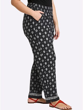 Pantalon Motif Imprimé - Taille Standard - Sheego