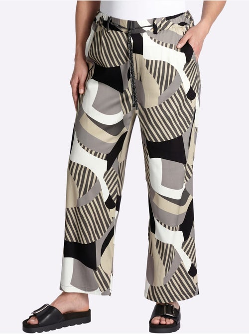 Pantalon Motif Imprimé - Taille Standard - Sheego - Kiabi Pantalon Motif Imprimé - Taille Standard - Sheego - Kiabi