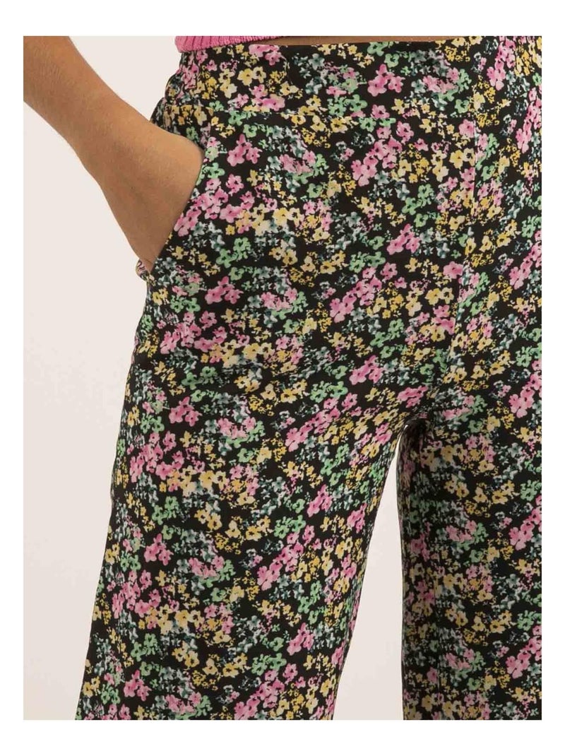 Pantalon motifs ELFREA Noir - Kiabi