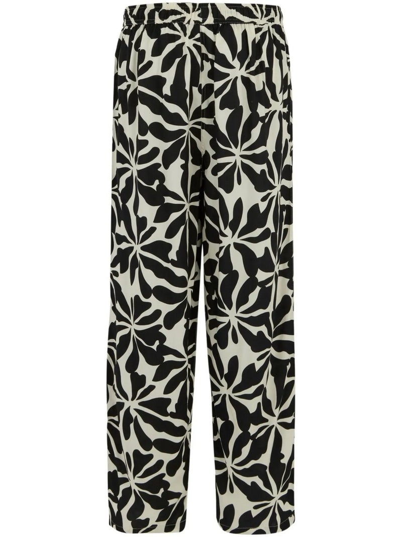 Pantalon motif/style floral abstrait elbrie - regatta Blanc Noir - Kiabi