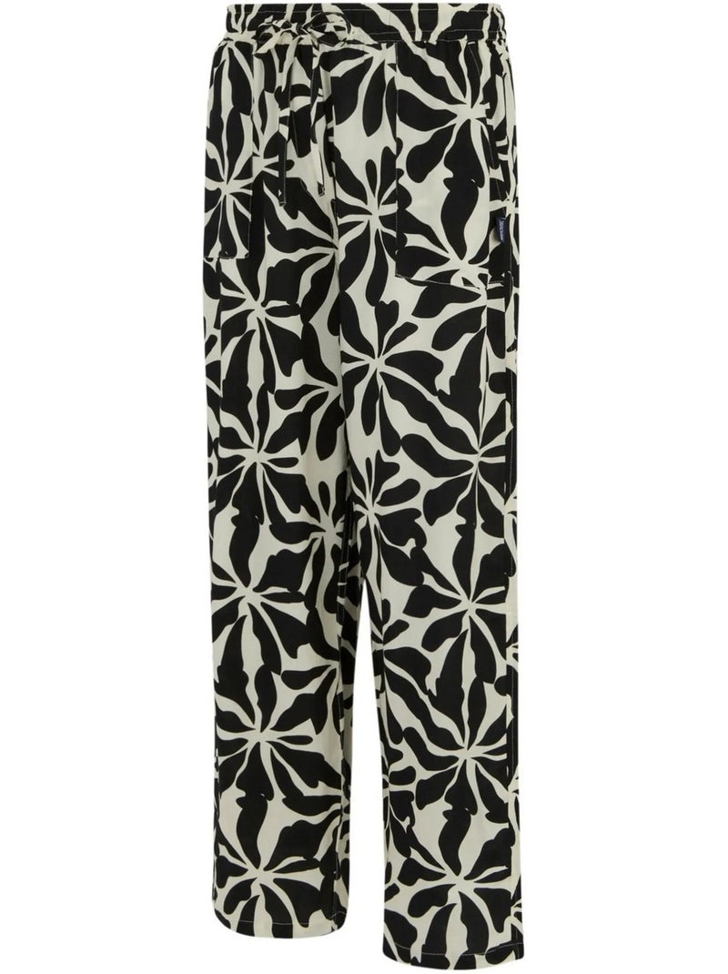 Pantalon motif/style floral abstrait elbrie - regatta Blanc Noir - Kiabi