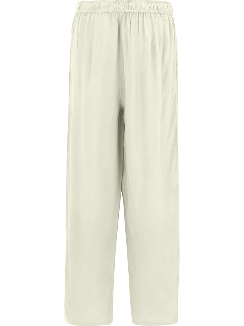 Pantalon motif/style uni elbrie - regatta Blanc cassé - Kiabi