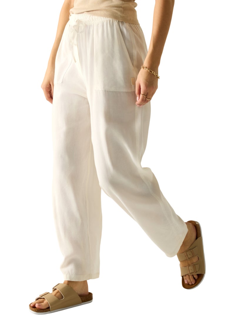 Pantalon motif/style uni elbrie - regatta Blanc cassé - Kiabi