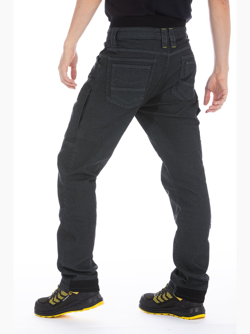 Pantalon multi-poches à ceinture haute dans le dos WELLER2 Gris - Kiabi