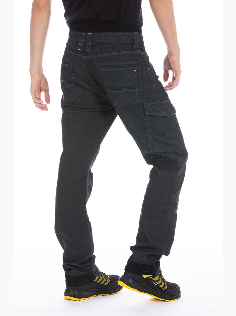 Pantalon multi-poches à ceinture haute dans le dos WELLER2 Gris - Kiabi