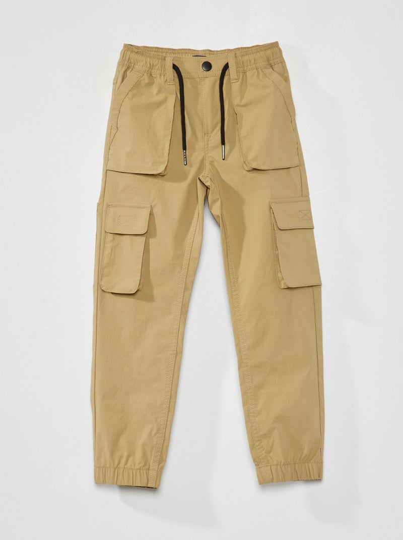 Pantalon multi-poches Beige - Kiabi