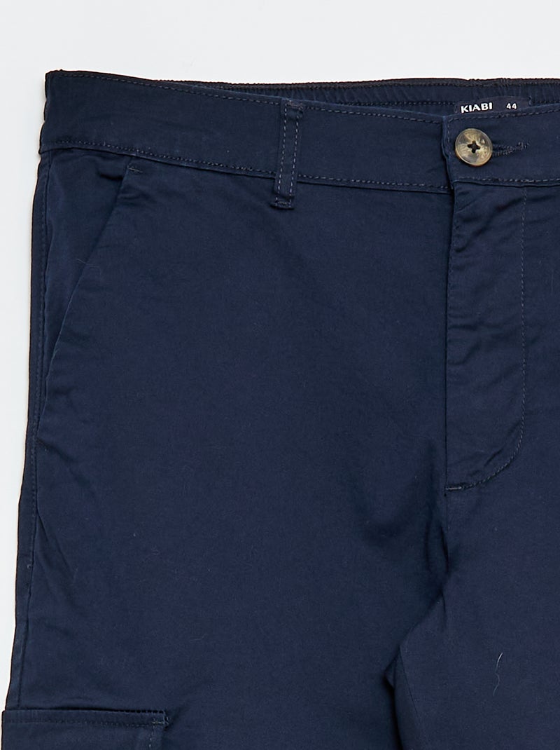 Pantalon multipoche - L36 Bleu - Kiabi