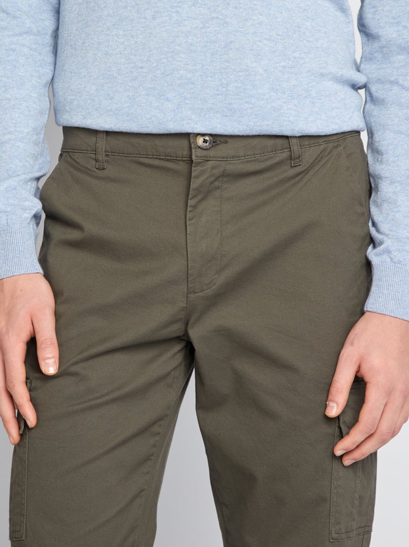 Pantalon multipoche - L36 KAKI - Kiabi