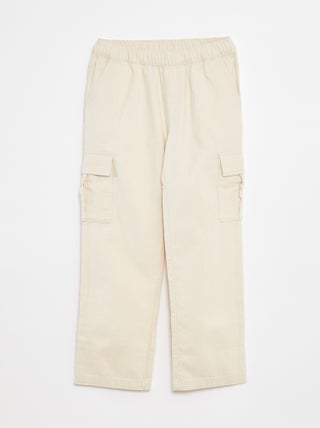 Pantalon multipoche avec taille ajustable