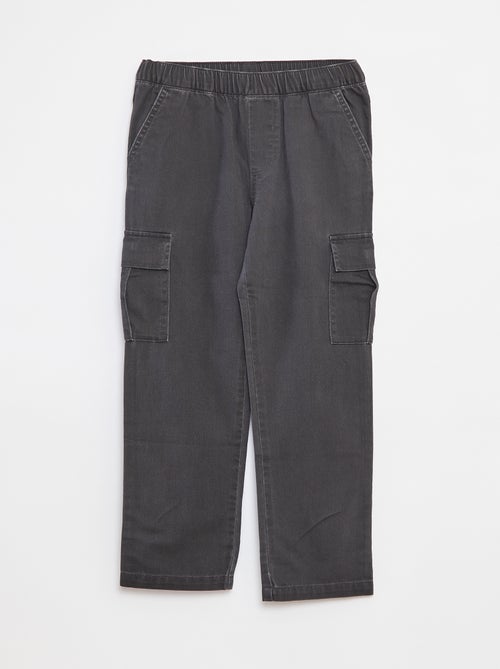 Pantalon multipoche avec taille ajustable - Kiabi