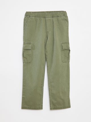 Pantalon multipoche avec taille ajustable