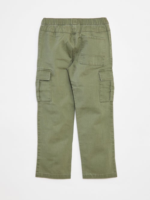 Pantalon multipoche avec taille ajustable - Kiabi
