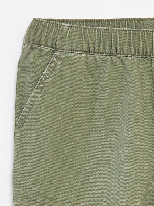 Pantalon multipoche avec taille ajustable - Kiabi