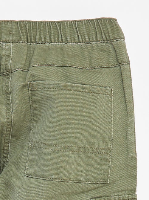 Pantalon multipoche avec taille ajustable - Kiabi