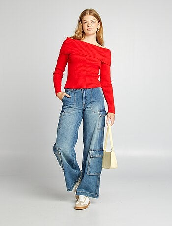 Pantalon multipoche en jean