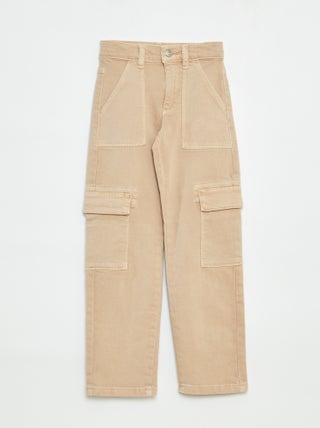 Pantalon multipoche en twill - Coupe + ajustée