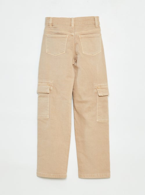 Pantalon multipoche en twill - Coupe + ajustée - Kiabi