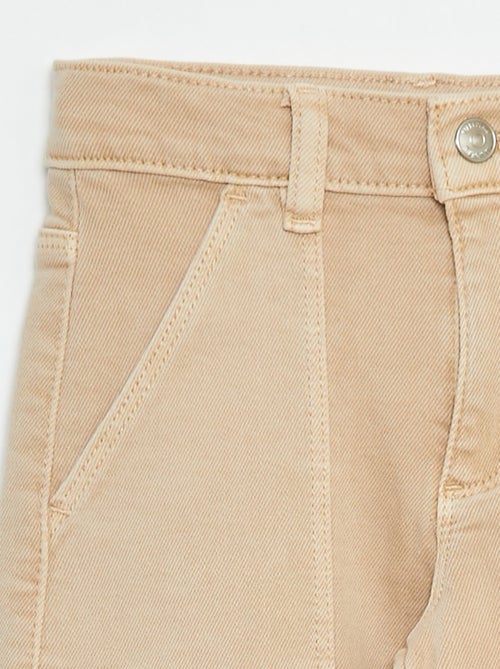 Pantalon multipoche en twill - Coupe + ajustée - Kiabi