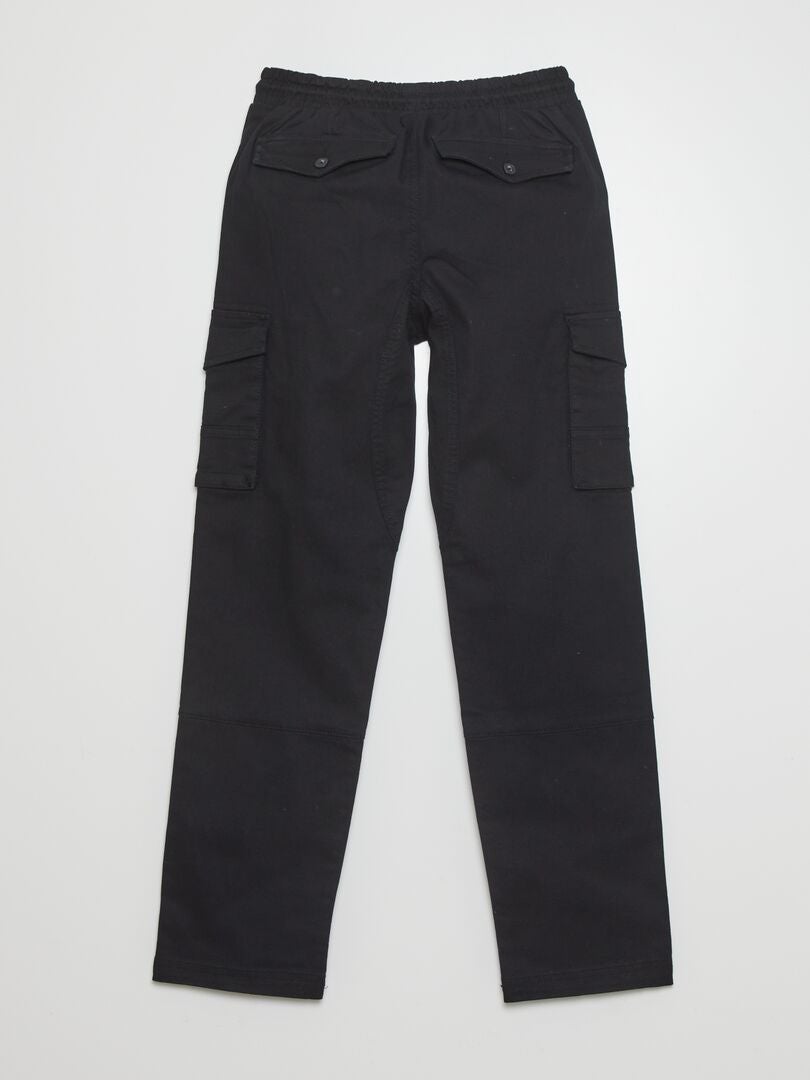 Pantalon multipoche noir Kiabi 29.00